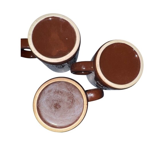 Kahlua Logo Brown Coffee Mug Set Of 3 - Picture 4 of 6